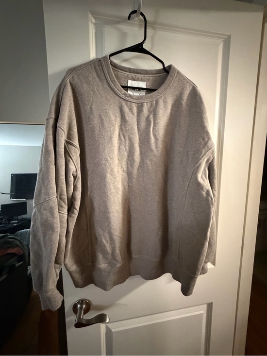aerie Tops - Aerie Oversized Crewneck Sweatshirt – Taupe Brown – Size M